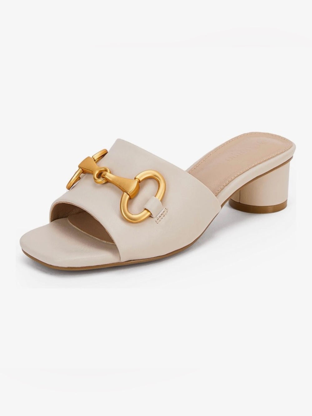 Coutgo Womens Heeled Slides Sandals Sz 6.5